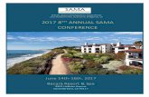 2017 8TH ANNUAL SAMA - mysama.orgmysama.org/download/i/mark_dl/u/4007470163/4632165777/2017 SAMA Conference... · SAMA’s 8th Annual Conference June 14th-16th, 2016 acara Resort