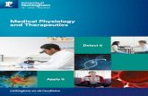 Medical Physiology and Therapeutics - nottingham.ac.uk · the musculoskeletal and nervous system Alongside your scientific knowledge, you will develop core study and academic skills.