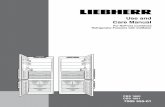 Use and Care Manual - home.liebherr.com · 6 feaTures (1) Operating and control elements (2) Adjustable door racks (3) Gallon rack (4) Adjustable shelves (5) Model plate (6) BioFresh