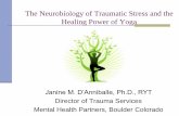 The Neurobiology of Traumatic Stress and the Healing Power ... · muscles in the abdomen). Trauma-Informed Yoga focuses on helping people to resource in their body Trauma + No Resource