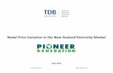 Nodal Price Variation in the New Zealand Electricity Market ·  TDB Advisory Ltd Nodal Price Variation in the New Zealand Electricity Market April 2015