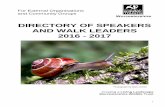 For External Organisations and Community Groups & Learn/Speakers... · 2 Welcome to the Worcestershire Wildlife Trust Directory of Speakers and Walk Leaders 2016 - 17 This directory
