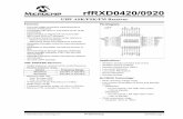 UHF ASK/FSK/FM Receiver - Mouser Electronics · 2003 Microchip Technology Inc. Preliminary DS70090A-page 1 rfRXD0420/0920 Features: • Low cost single conversion superheterodyne
