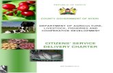 CITIZENS SERVICE DELIVERY CHARTER - nyeri.go.ke · FOREWARD Nyeri County Agriculture, Livestock, Fisheries and co-operative sectors have a very bright future as a regional producer