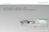 Selection Rules of Brazing Alloys and Fluxes - saxonia-tm.de Know-How... · Selection rules for brazing alloys and fluxes • Seawater and brackish water resistant copper-nickel-iron