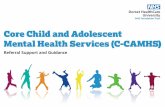 Core Child and Adolescent Mental Health Services (C-CAMHS · Section One Overview of C-CAMHS This document provides guidance and information about the Pan-Dorset Core Child and Adolescent