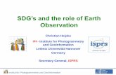 SDG’s and the role of Earth - Iaf · Institut für Photogrammetrie und GeoInformation SDG’s and the role of Earth Observation Christian Heipke IPI - Institute for Photogrammetry
