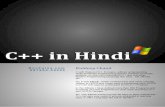 C++ in Hindi - BccFalna.com · C++ in Hindi BccFalna.com 097994 -55505. Kuldeep Chand . C with Class is C++. It means, without understanding Object Oriented Programming System (OOPS)