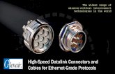 High-Speed Datalink Connectors and Cables for Ethernet ... · and Micro-AB USB Receptacle. Glenair Culture One-of-a-Kind Service From a One-of-a-Kind Supplier Outstanding product