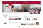 Multiple Screen Split-Ultra HD Signage - lg.com · logo) *OPS : Open Pluggable Specification Retrive Coupon data Provide a Coupon Receive BEACON Signal Piggy back UH5C Connect With