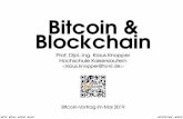 Bitcoin & Blockchain - knopper.net · Folie 1 Inhalt der Vorlesung First Prev Next Last Full Screen Quit í Das Blockchain-Prinzip, í Grundsatzlicher Aufbau digitaler¨ ” Krypto-Wahrungen“