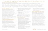 With trading increasingly automated, machines are now ...share.thomsonreuters.com/assets/elektron/news-analytics-flyer.pdf · THOMSON REUTERS NEWS ANALYTICS* REVOLUTIONIZING NEWS