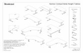 Series 3 AdjusTable Height Tables · The gearbox and bracket assembly can be reconfigured, to allow placement of the crank handle on the NOTE: In any configuration, cranking the handle