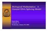 Biological Mathematics: A General DNA Splicing Modelpages.cpsc.ucalgary.ca/~jacob/Courses/Winter2002/CPSC601-73/Slides/... · What we’ve learned so far… ® So far, we’ ve seen