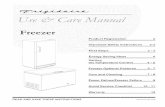 Freezer - partselectcom.azureedge.net · ELECTRICAL iNFORMATION These guidelines must be followed to ensure that safety mechanisms in the design of this freezer will operate prop-erly.
