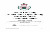 Safe Driving SOPs - theoaks.rfsa.org.au · Safe Driving Standard Operating Procedures 3 Version 3 October 2008 Safe Driving SOPs Introduction These Safe Driving SOP establish a framework