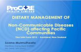 DIETARY MANAGEMENT OF Non-Communicable Diseases (NCD ...ana.org.nz/wp-content/uploads/2016/10/Soana-Tino-Lelei-2015.pdf · DIETARY MANAGEMENT OF Non-Communicable Diseases (NCD) affecting