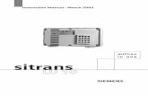 sitrans - support.industry.siemens.com file© Siemens Milltronics Process Instruments Inc. 2005 Safety Guidelines: Warning notices must be observed to ensure personal safety as well