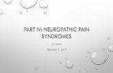 PART IV: NEUROPATHIC PAIN SYNDROMES · neuropathic pain • peripheral neuropathy • phantom limb pain • post-herpetic neuralgia • complex regional pain syndrome • trigeminal