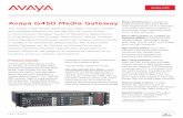 Avaya G450 Media Gateway - lipinski-telekom.de · restored quickly when the WAN link between the main server and the remote G450 is broken. Even without the LSP, the G450 supports