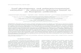 Leaf physiognomy and palaeoenvironmental estimates – an ... fileActa Palaeobotanica 47(1): 183–201, 2007 Leaf physiognomy and palaeoenvironmental estimates – an alternative technique