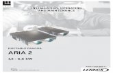 DUCTABLE FANCOIL ARIA 2 - lennoxemea.com II/ARIA2... ·  INSTALLATION, OPERATING AND MAINTENANCE ARIA2-IOM-1610-E DUCTABLE FANCOIL ARIA 2 1,3 - 6,6 kW