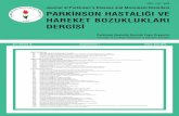 Journal of Parkinson’s Disease and Movement Disorders PARK ...parkinsondernegi.com/wp-content/uploads/2017/11/Parkinson-Supplementum... · EP12 Serebral infarkt sonucu gelişen