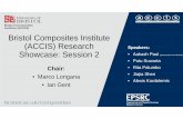 Bristol Composites Institute (ACCIS) Research Speakers ... · Pseudo-ductility of Unidirectional Thin-Ply Hybrid Composites in Longitudinal Compression Putu Suwarta, Gergely Czél,