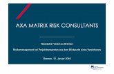 AXA MATRIX RISK CONSULTANTS - Startseite-NVZB · AXA MATRIX RISK CONSULTANTS Nautischer Verein zu Bremen Risikomanagement bei Projekttransporten aus dem Blickpunkt eines Versicherers