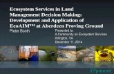Ecosystem Services in Land Management Decision Making ... 11 Thursday/2... · Acknowledgments •Partners –Dr. Jessica Turnley, Galisteo Consulting—Social Anthropologist –Dr.