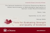 Tools for Evaluating Strength and Quality of Evidencenationalacademies.org/hmd/~/media/Files/Activity Files/Global/2017-sept-21... · Tools for Evaluating Strength and Quality of