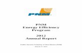 PNM Energy Efficiency Program 2012 Annual Report filePNM Energy Efficiency Program 2012 Annual Report 3 Introduction PNM submits this annual report on the performance of the PNM Energy