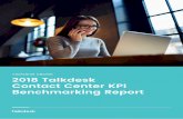 2018 Talkdesk Contact Center KPI Benchmarking Report · It is directly tied to customer service quality and inbound contact center performance, thus is often the cornerstone of an