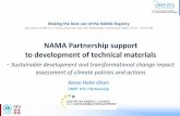 Making the best use of the NAMA Registry - unfccc.int · NAMA Partnership support to development of technical materials - sustainable development and transformational change impact