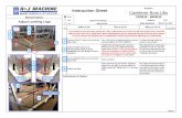 Job Instruction Sheet - rjmachine.ca · changing from a traditional "v" hull to a ski boat with fins and shaft the bunks must be REPLACED WITH A SET OF RAISED BUNKS TO CLEAR THE FINS