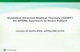 Guideline Directed Medical Therapy (GDMT) An APRNs ... · Guideline Directed Medical Therapy (GDMT) An APRNs Approach to Heart Failure Carolyn M Moffa MSN, APRN,CNP,CHFN