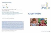 12q deletions FTNP - rarechromo.org 12/12q... · Brady 1999: Clinical and molecular findings in a patient with a deletion on the long arm of chromosome 12 Journal of Medical Genetics