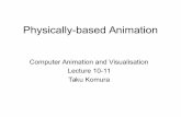 Physically-based Animation - Informatics Homepages Serverhomepages.inf.ed.ac.uk/tkomura/cav/presentation10_2016.pdf · Overview • Particle System –Modelling fuzzy objects –Modelling