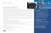 Multilin R650 Advanced Recloser Controller Brochure · R650 Recloser Controller 2 GEGridSolutions.com An integrated Solution The need to equip distribution networks with devices and