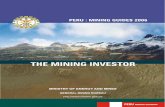 THE MINING INVESTOR - minem.gob.pe · the mining investor Mining concession applications shall request extensions from 10 to 100 hectares, in rectangles of 500 meters long by 200