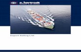 Global Freight Forwarding and Logistics - hartrodt.com · Export Sailing List Global Freight Forwarding and Logistics HAMBURG a. hartrodt Deutschland (GmbH & Co) KG Högerdamm 35