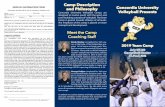 Camp Description MEDICAL INFORMATION FORM and Philosophy ... · ld_____to attend and participate in the volley - ball camp at Concordia University in St. Paul, Minnesota from July