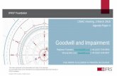 Goodwill and Impairment - ifrs.org · 3 Page(s) •Brief background of Goodwill and Impairment research project 4–7 •Improving effectiveness of impairment testing of goodwill
