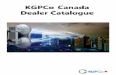 Dealer Catalogue Reduced - kgpco.com · seamless drawn pipe, anodized for maximum reliability and corrosion resistance. The hardware and fastenings are stainless steel. The internal