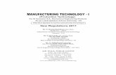 MANUFACTURING TECHNOLOGY - Iairwalkbooks.com/images/pdf/pdf_87_1.pdf · machines – Compression moulding, Transfer Moulding – Typical industrial applications – introduction to