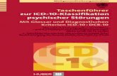 Weltgesundheitsorganisation - Buch.de · Weltgesundheitsorganisation Taschenführer zur ICD-10-Klassifikation psychischer Störungen Mit Glossar und Diagnostischen Kriterien ICD-10:DCR-10