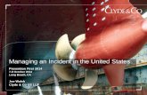 Managing an Incident in the United States - slc.ca.gov · COMDTPUB P3120.17B . May 2014 . Definitions: Unified Command . 8 Prevention First 2014 - Incident Management in the U.S.