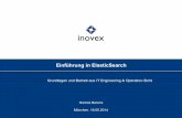Einführung in ElasticSearch - inovex.de · Einführung in ElasticSearch Grundlagen und Betrieb aus IT Engineering & Operation-Sicht Nicolas Berens München, 16.05.2014