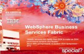 WebSphere Business Services Fabric - IBM · WebSphere Business Services Fabric “Webify removes the rigidity from SOA to make an SOA environment dynamic and flexible” Steve Mills