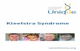 Kleefstra Syndrome - rarechromo.org 9/Kleefstra... · are quite well after birth and are able to go home after delivery at the normal time. A few babies have more obvious, specific